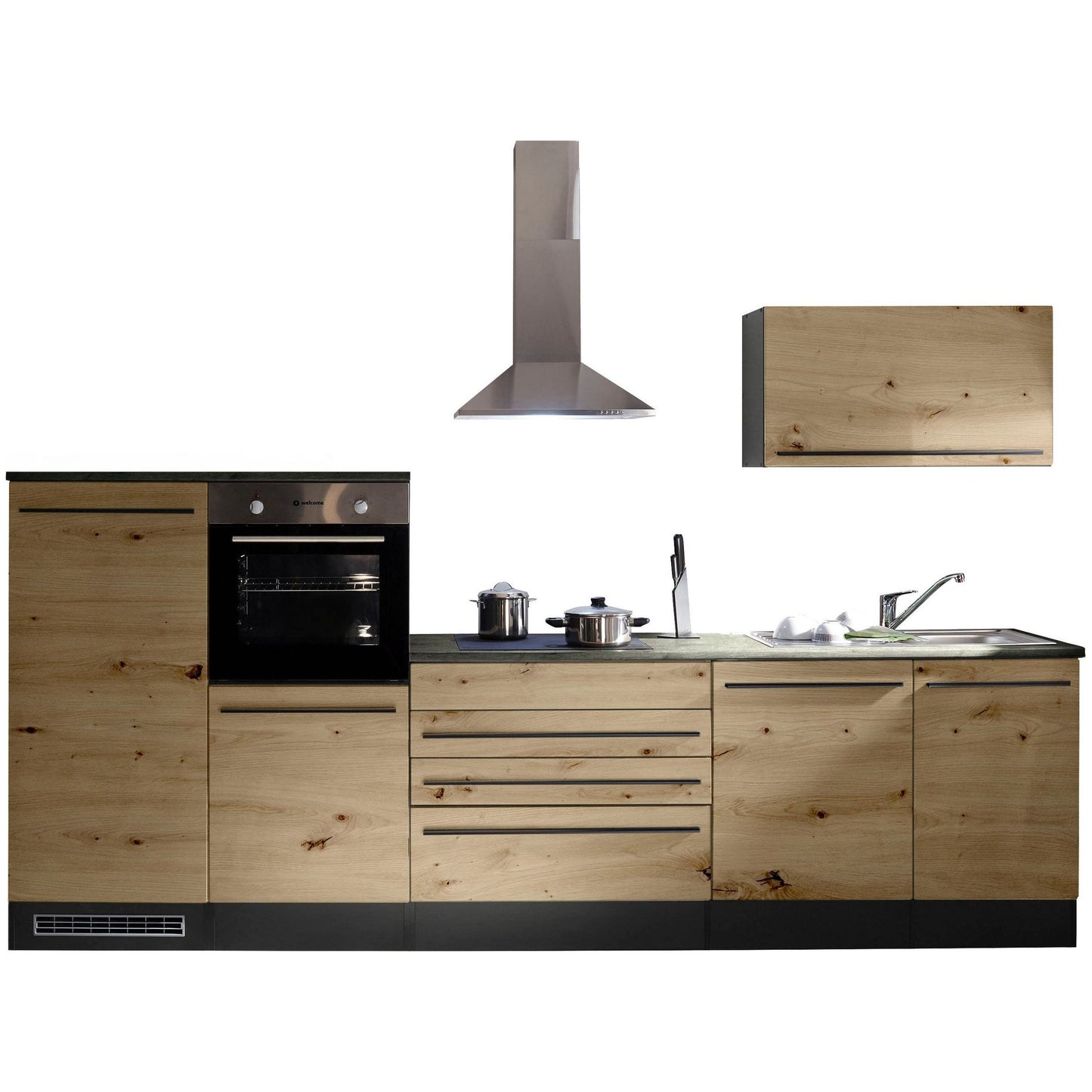Kitchen kitchen block B-stock Jazz with electrical appliances 320 cm oak ♻️