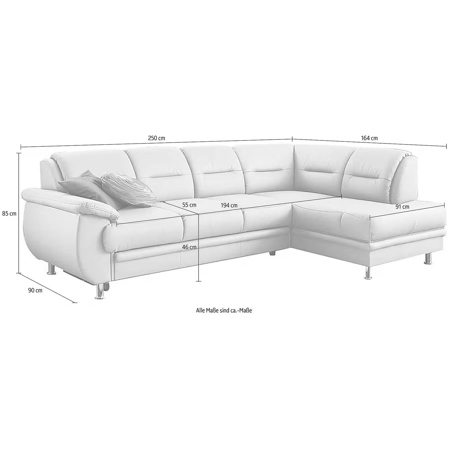 Sofa Ecksofa B-Ware Mailand L-Form ♻️ - refurned