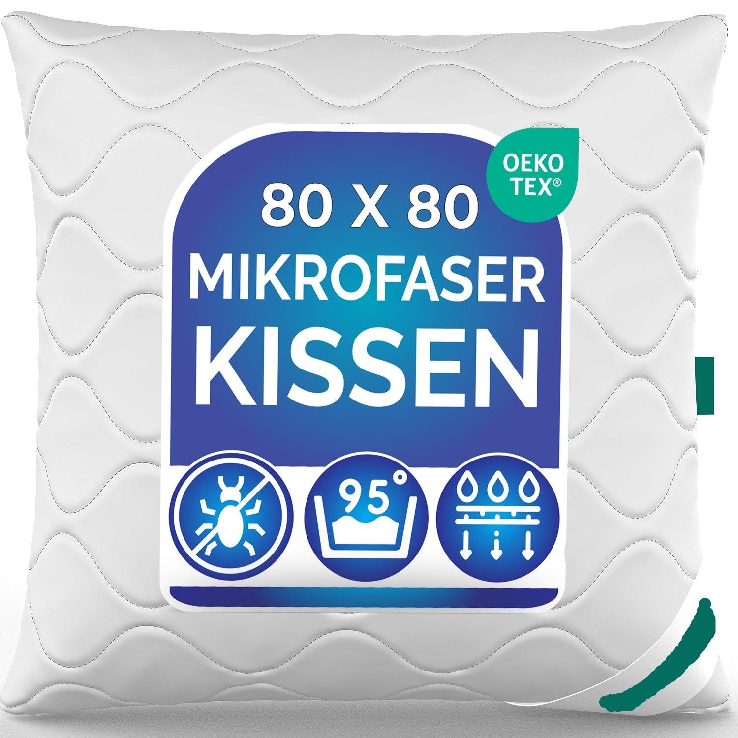Kissen Kopfkissen Restposten Mikrofaser 80x80 cm ♻️ - refurned