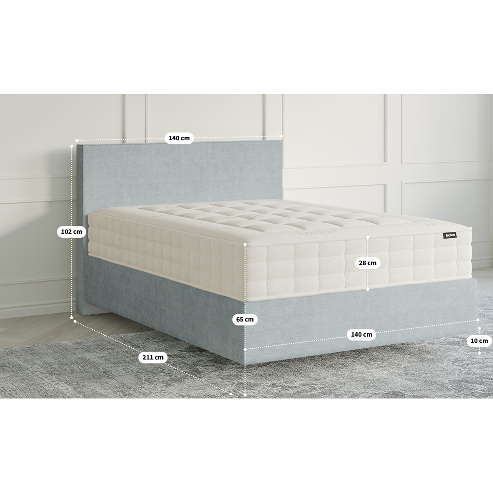 Boxspringbett Bett B-Ware in 140x200 cm ♻️