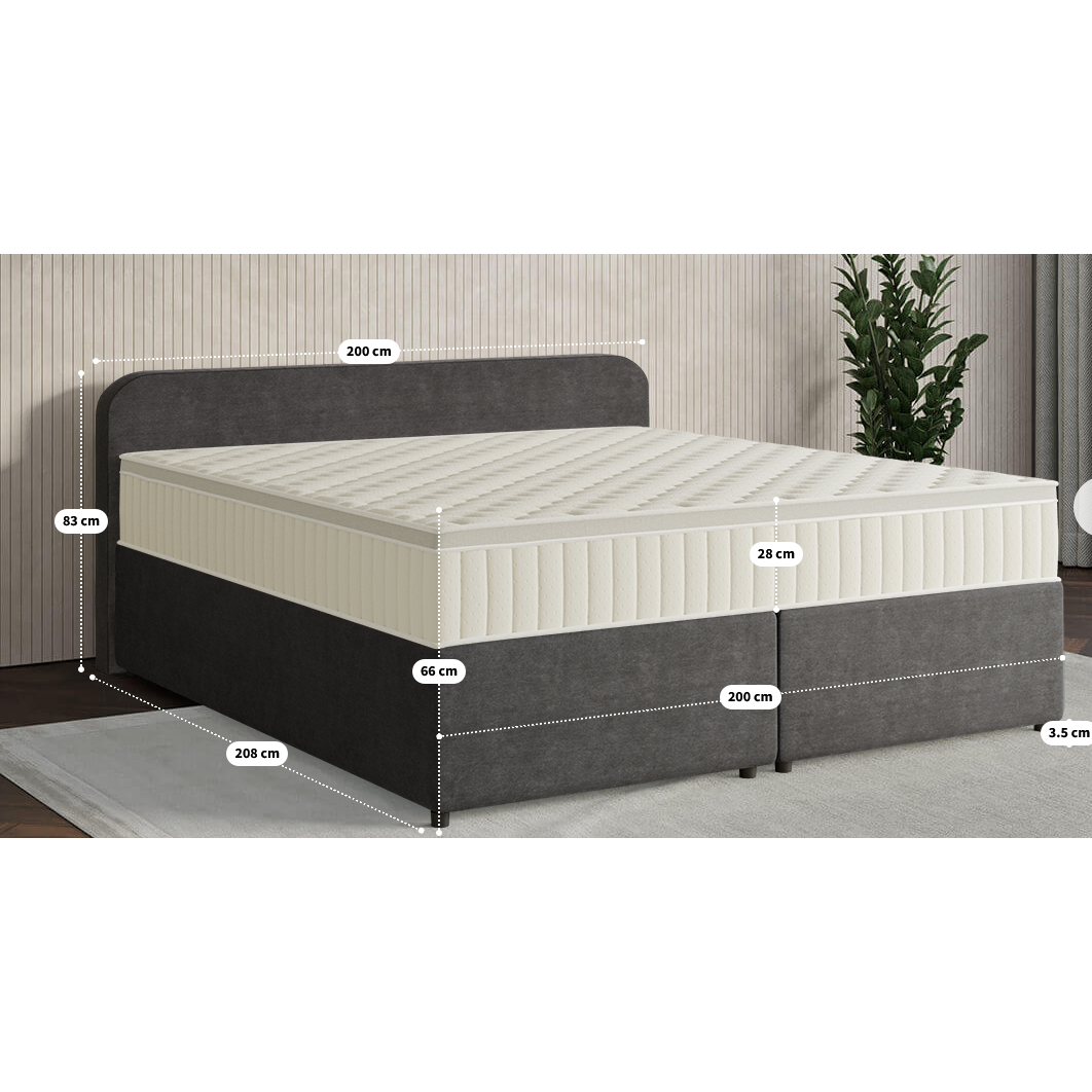 Boxspringbett Bett B-Ware in 200x200 cm ♻️