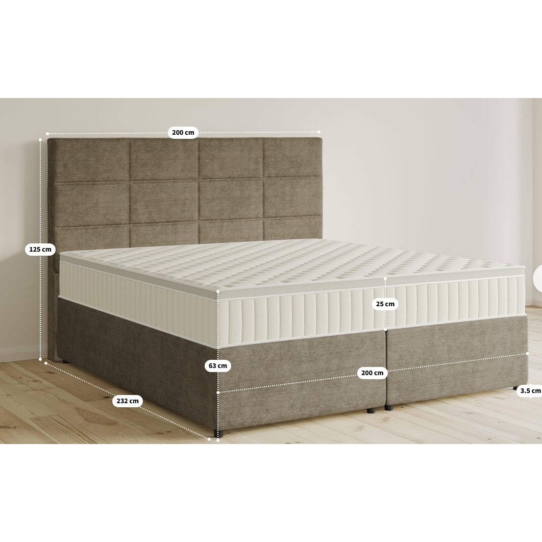 Boxspringbett Bett B-Ware in 200x220 cm ♻️