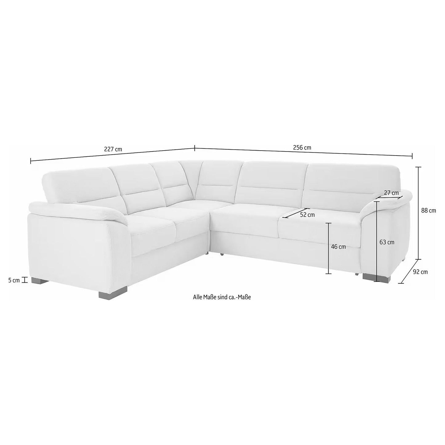 Sofa Ecksofa B-Ware Montego L-Form ♻️ - refurned
