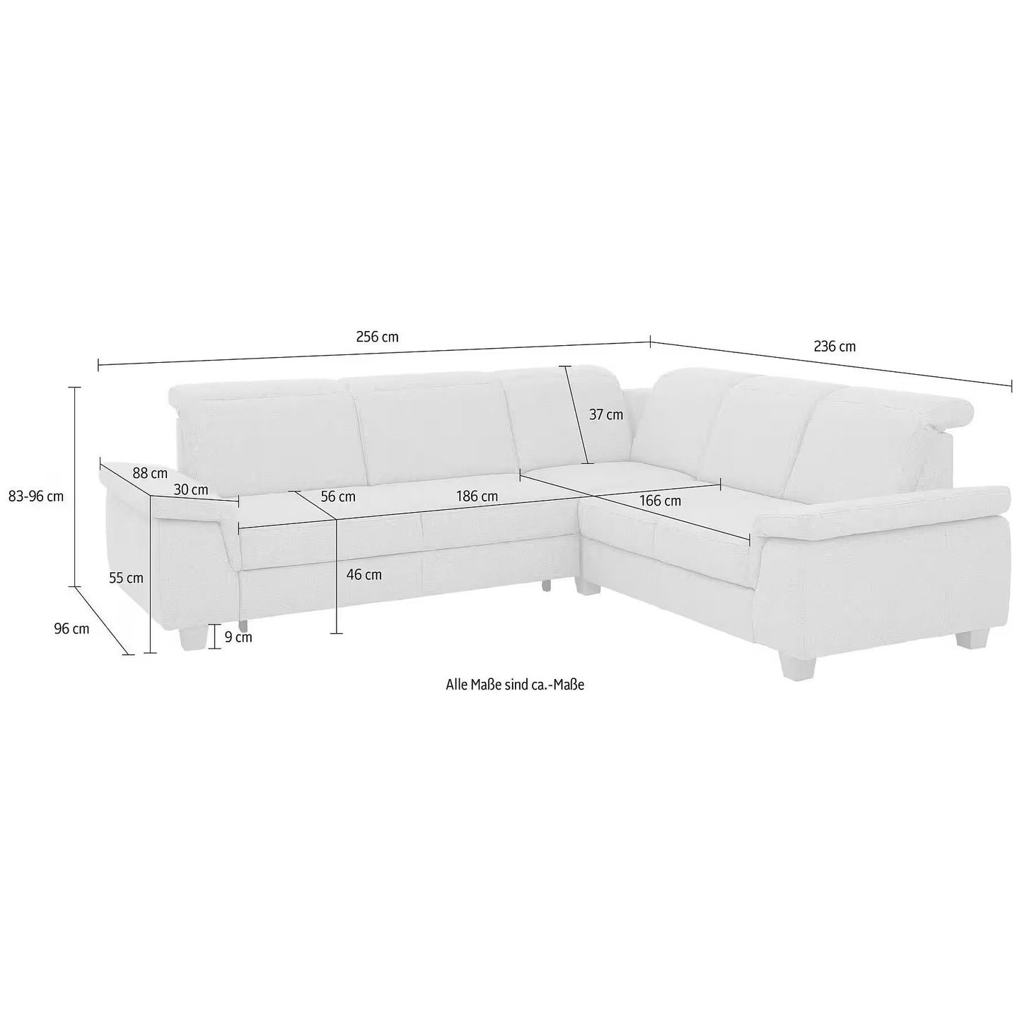 Sofa Ecksofa B-Ware Dalia L-Form ♻️ - refurned
