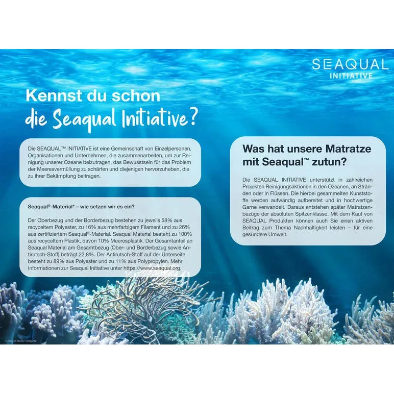 Hn8 Matratze B-Ware Taschenfederkern-Matratze Ocean Clean TFK ca. 21 cm ♻️