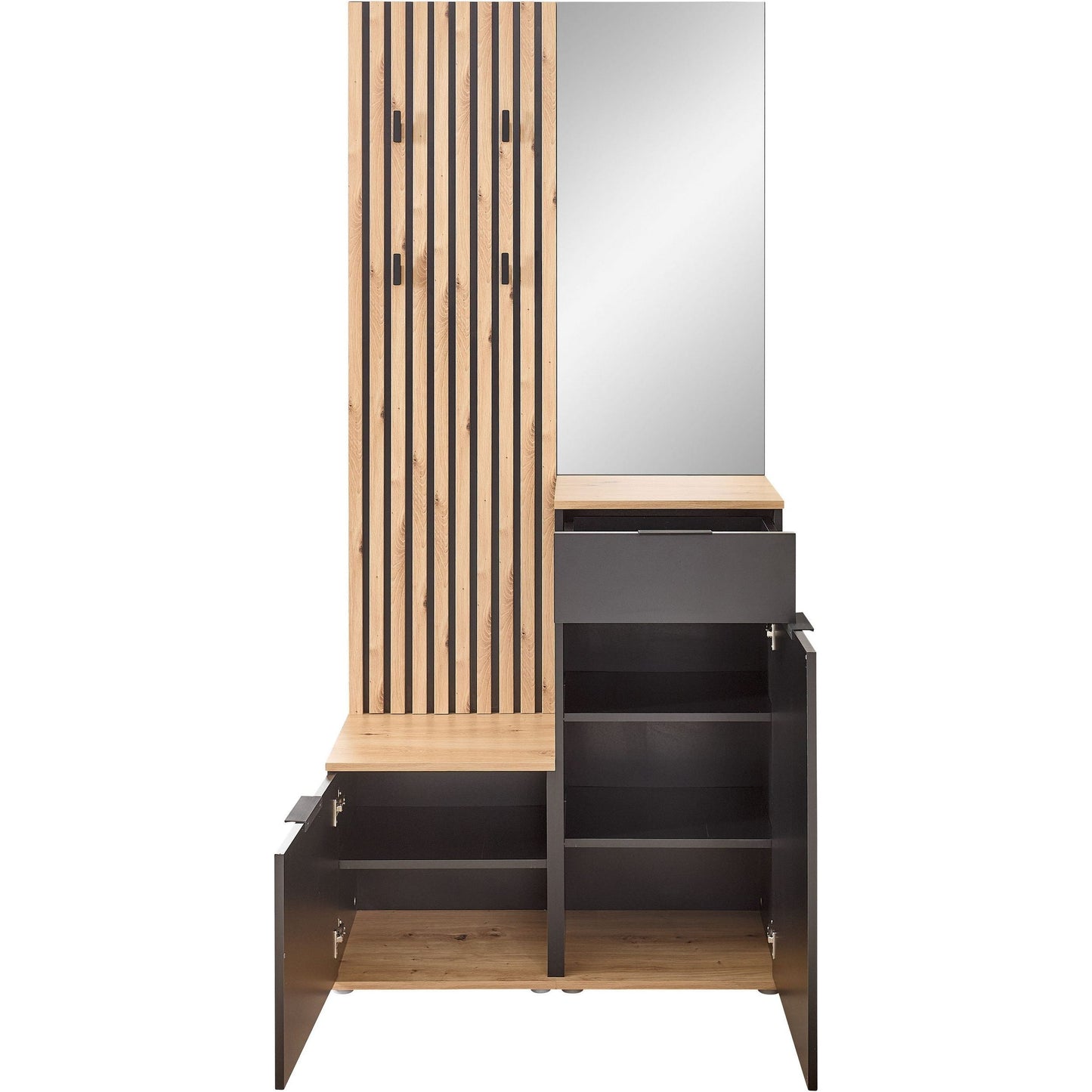 Kompaktgarderobe Garderobe Restposten Simple mit Spiegel ♻️