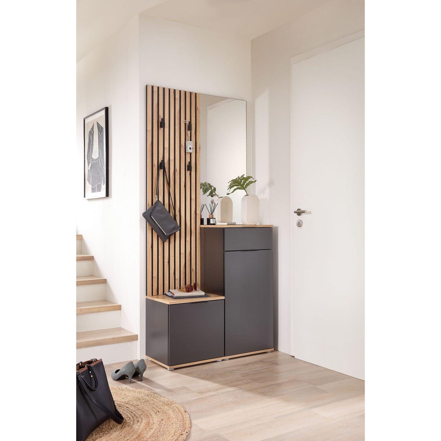 Kompaktgarderobe Garderobe Restposten Simple mit Spiegel ♻️ 6