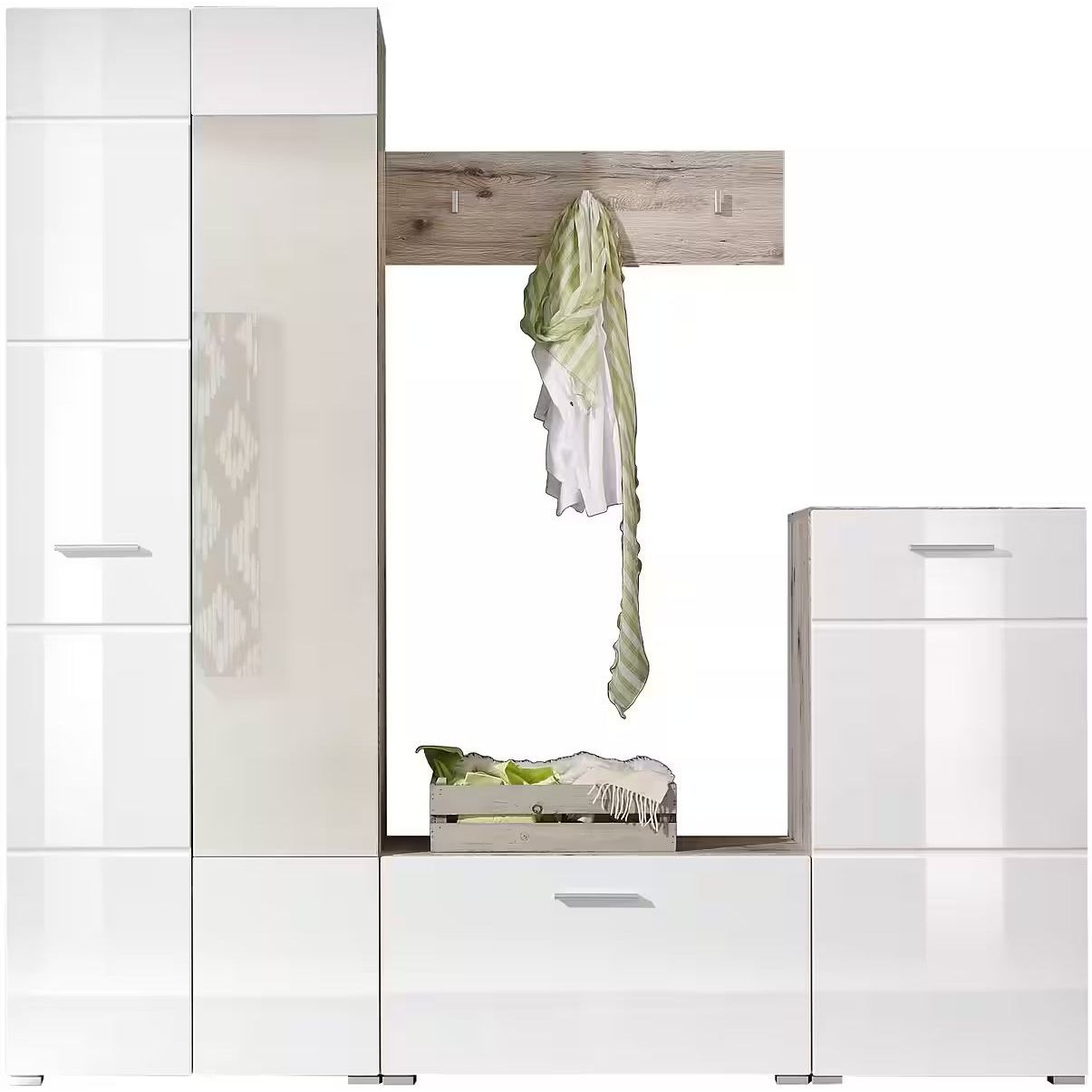Kompaktgarderobe Garderobe Restposten Sixx mit Spiegel ♻️