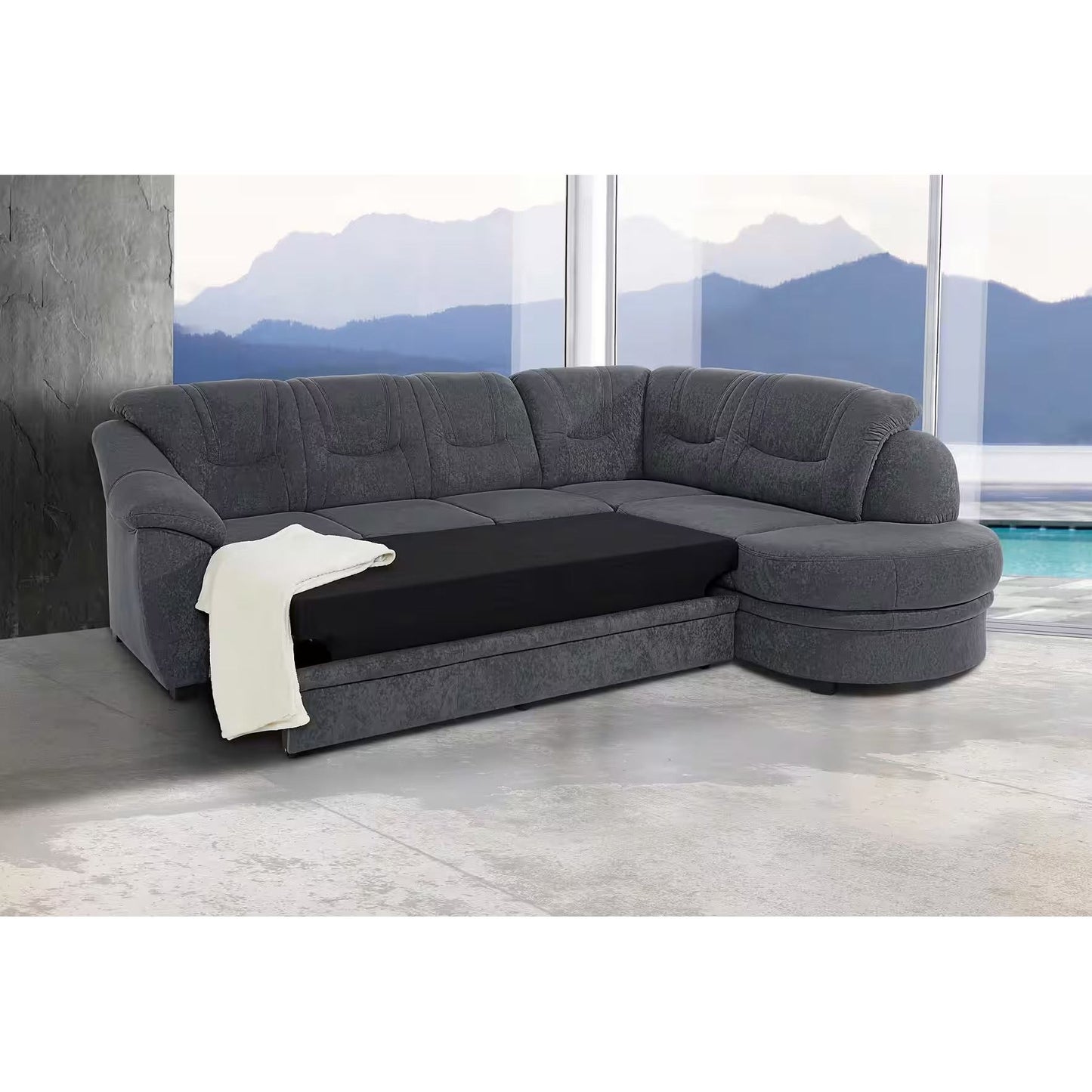 Sofa Ecksofa B-Ware Savoni L-Form mit Schlaffunktion ♻️