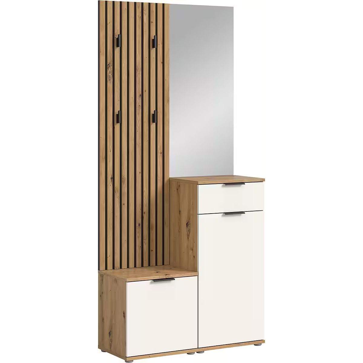 Kompaktgarderobe Garderobe Restposten Simple mit Spiegel ♻️