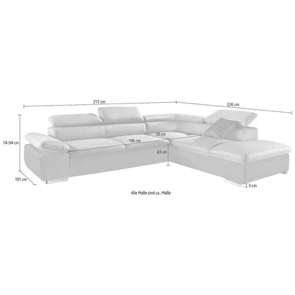 Sofa Ecksofa B-Ware Valantine ♻️