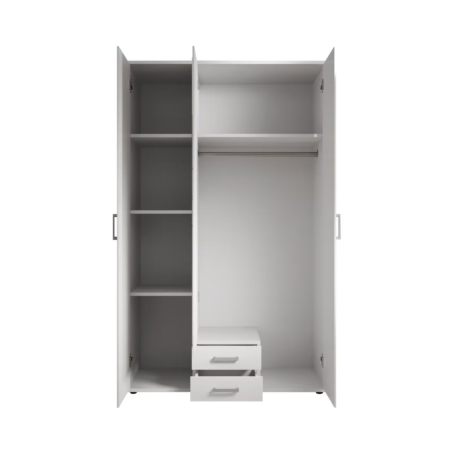 Kleiderschrank Drehtürenschrank Karl mit Spiegel 🔶