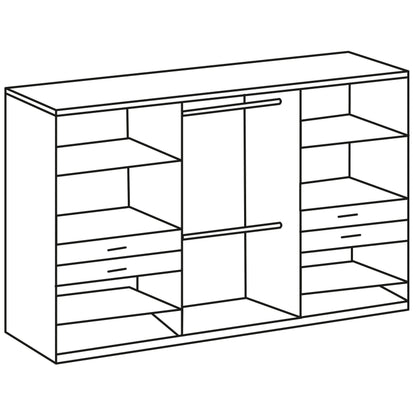 Kleiderschrank Drehtürenschrank Taiga 🔶