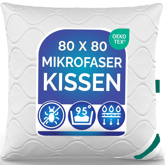 Kissen Kopfkissen Restposten Mikrofaser 80x80 cm ♻️