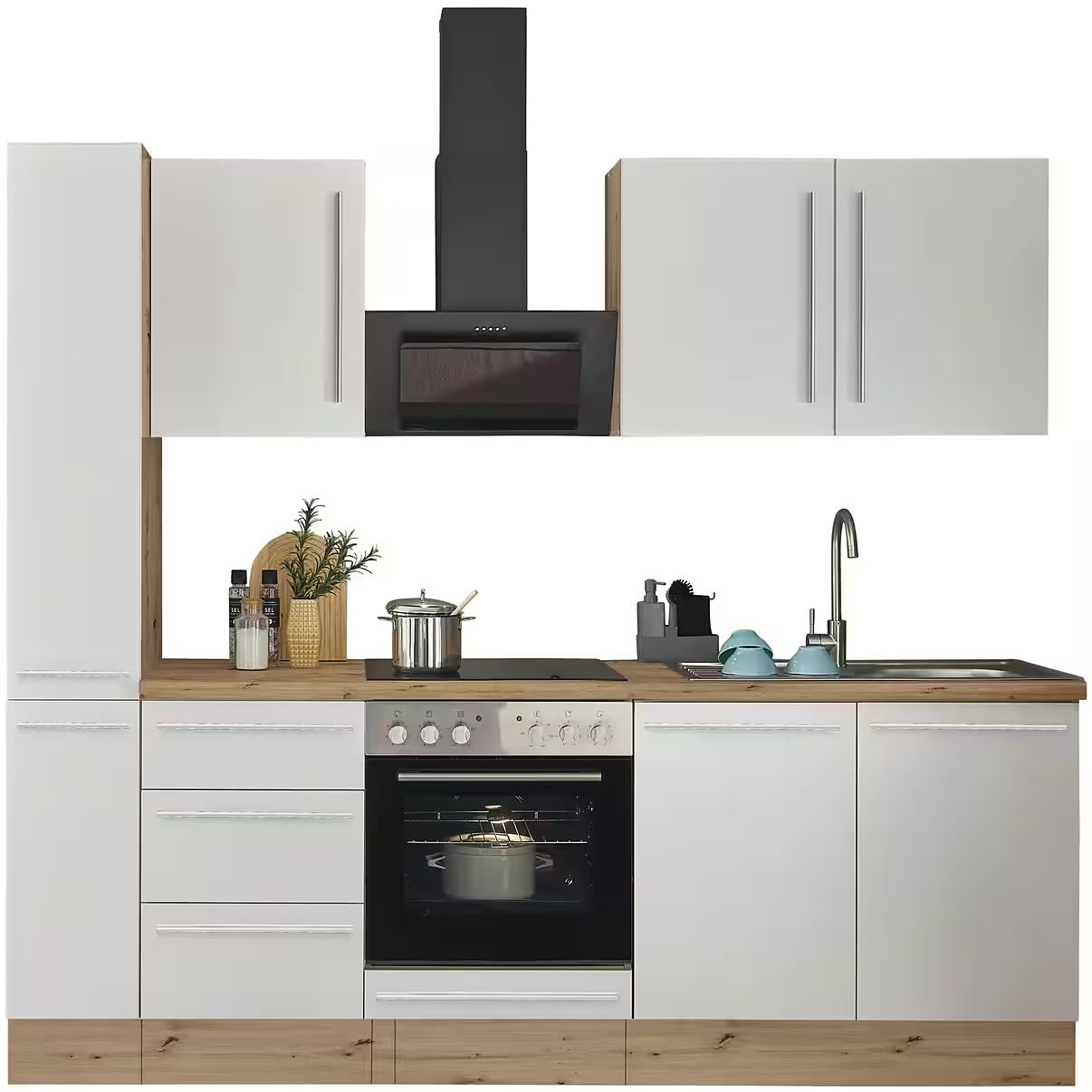 Keuken keukenblok B-keus compleet met inbouwapparatuur FLORIDA 240 cm ♻️