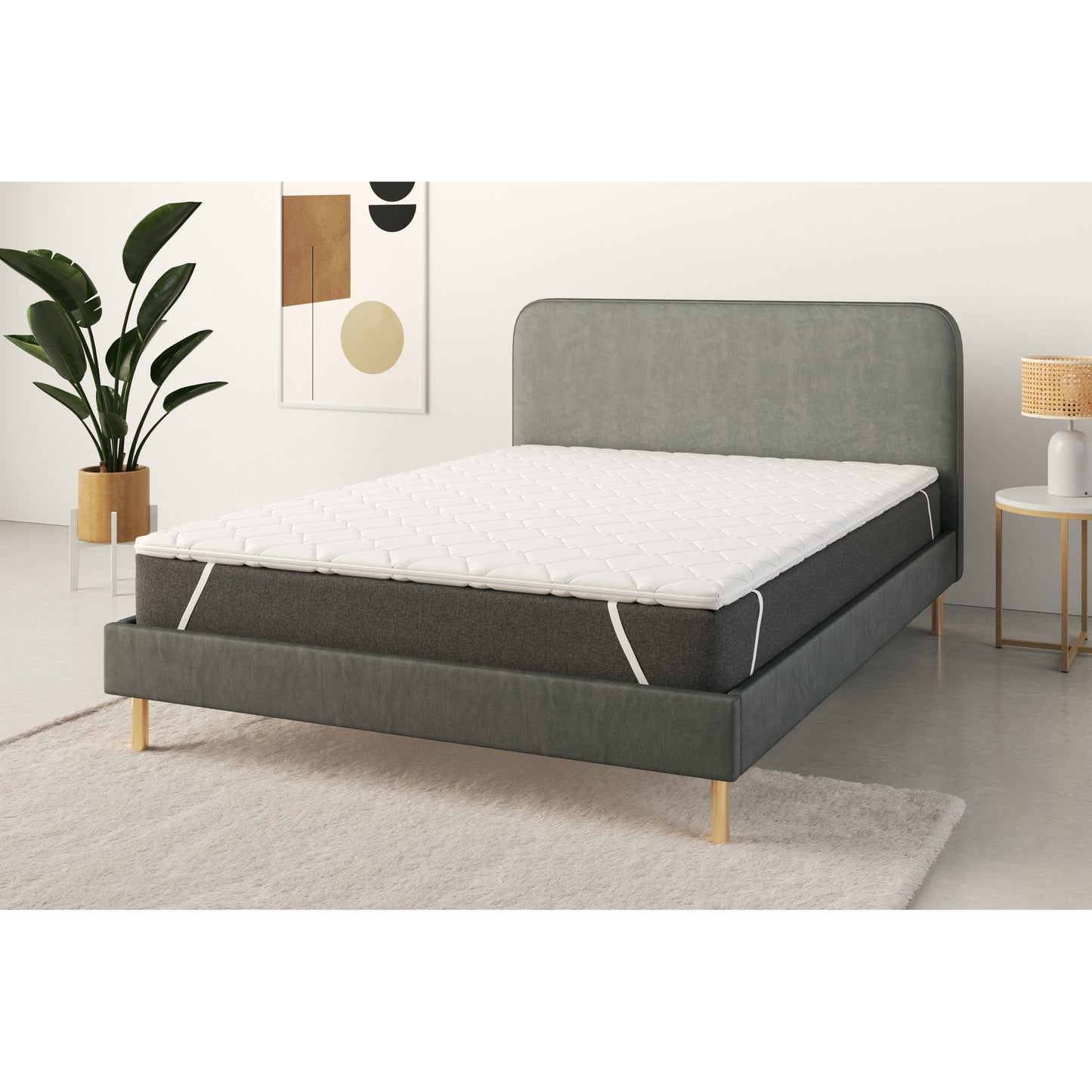 Sonderaktion Matratzenauflage Topper Restposten Kaltschaum 200x200 cm - ca. 4 cm ♻️