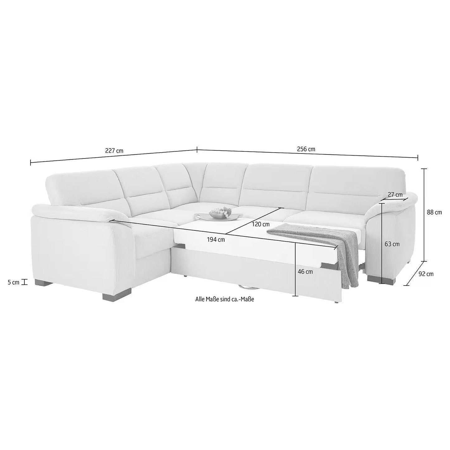 Ecksofa Montego L-Form B-Ware ♻️