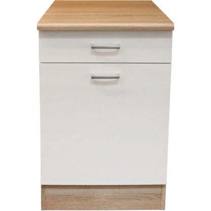 ANDY Unterschrank 50 – Eiche Sonoma / Weiß ♻️