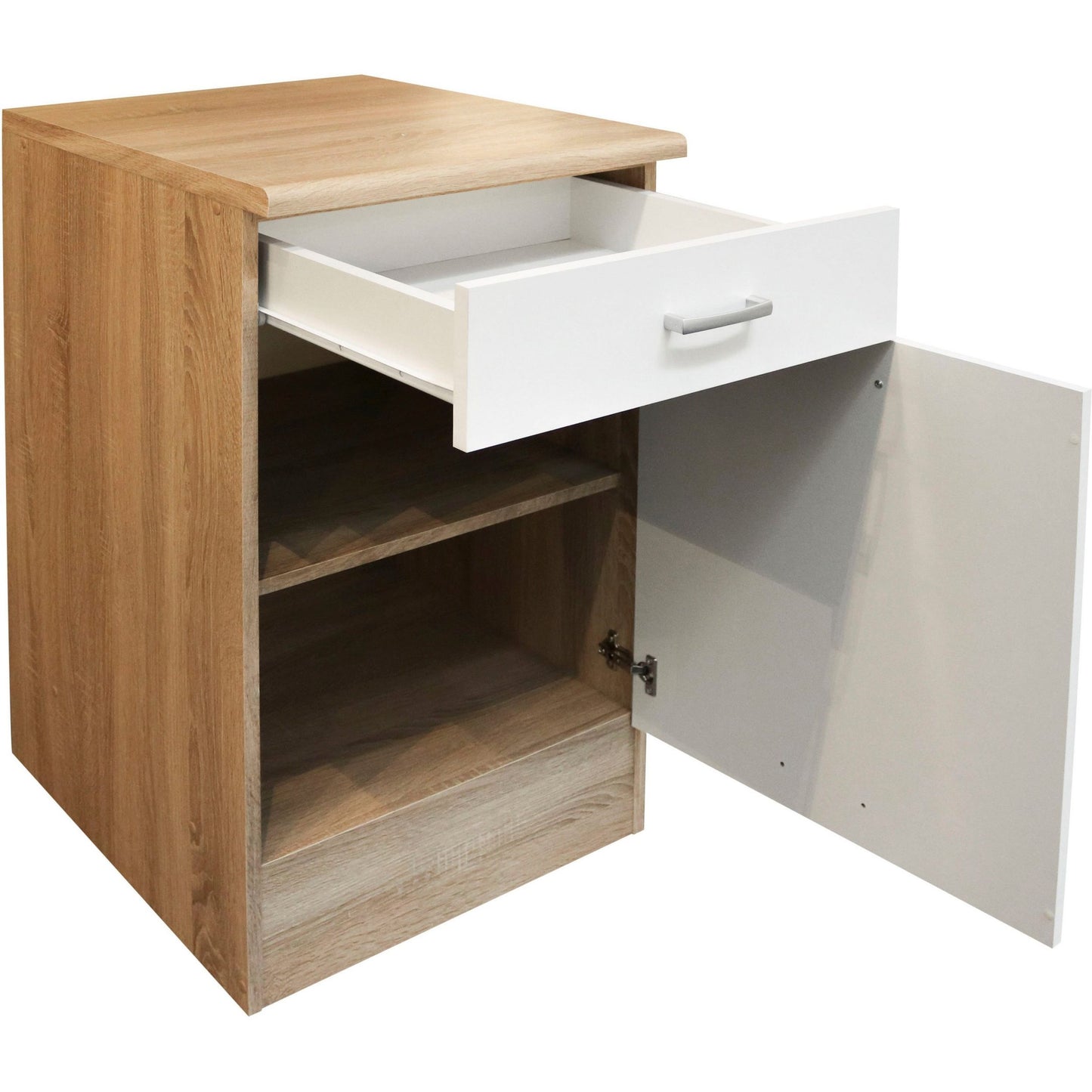 ANDY Unterschrank 50 – Eiche Sonoma / Weiß ♻️