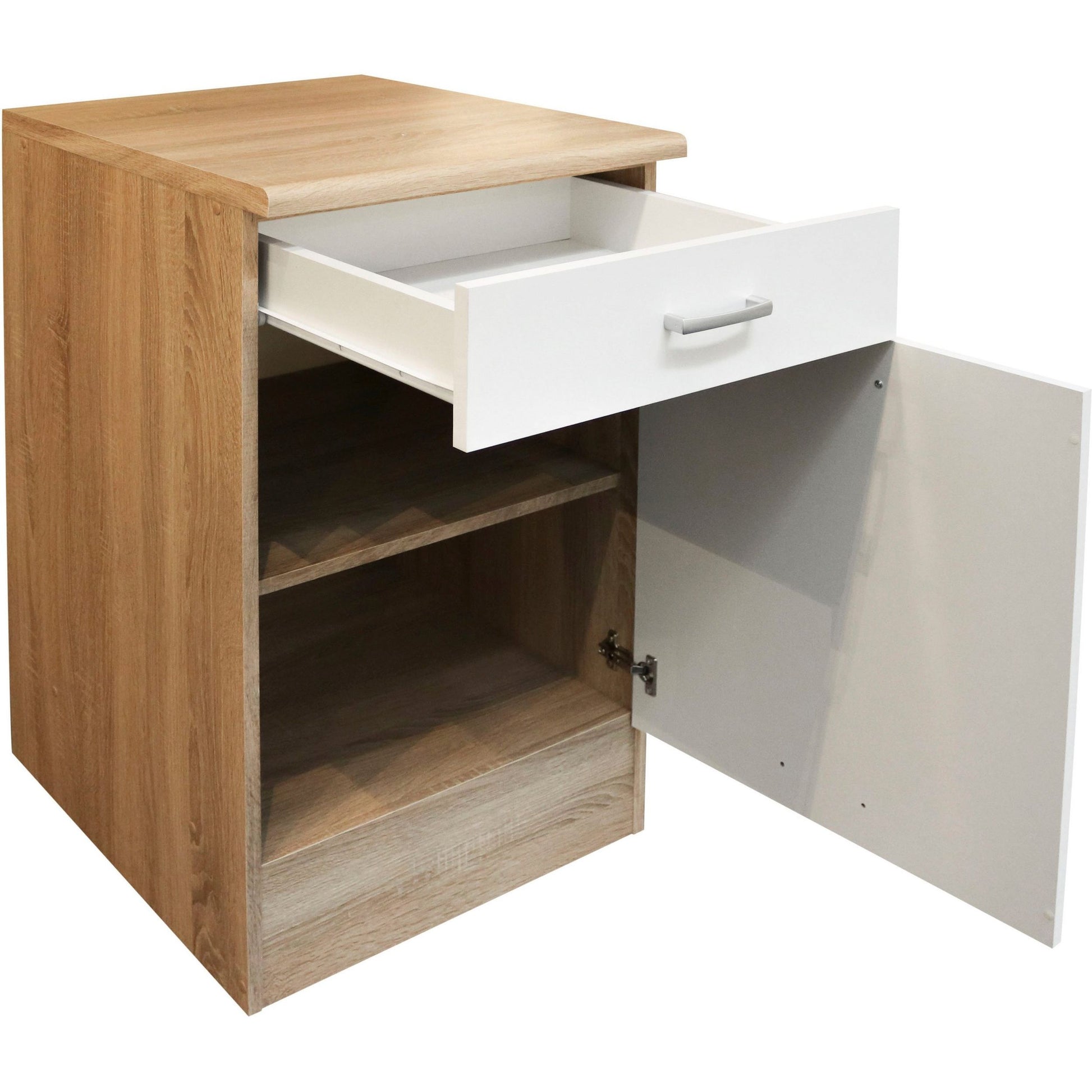 ANDY Unterschrank 50 – Eiche Sonoma / Weiß ♻️