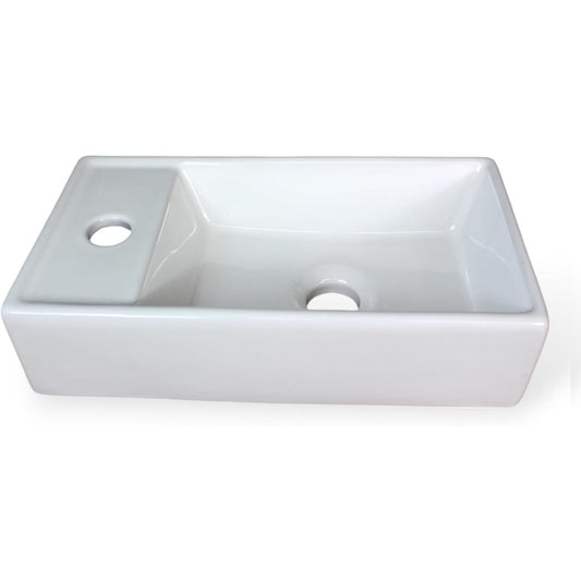 Aufsatzwaschbecken 40er Mineral – Weiß ♻️