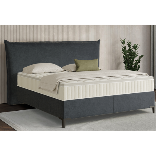 Box spring bed B-stock in 200x220 cm ♻️