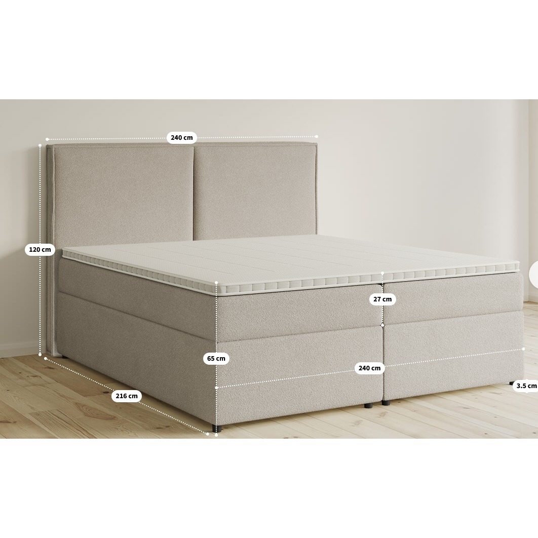 Boxspringbett Familienbett B-Ware in 240x200 cm ♻️