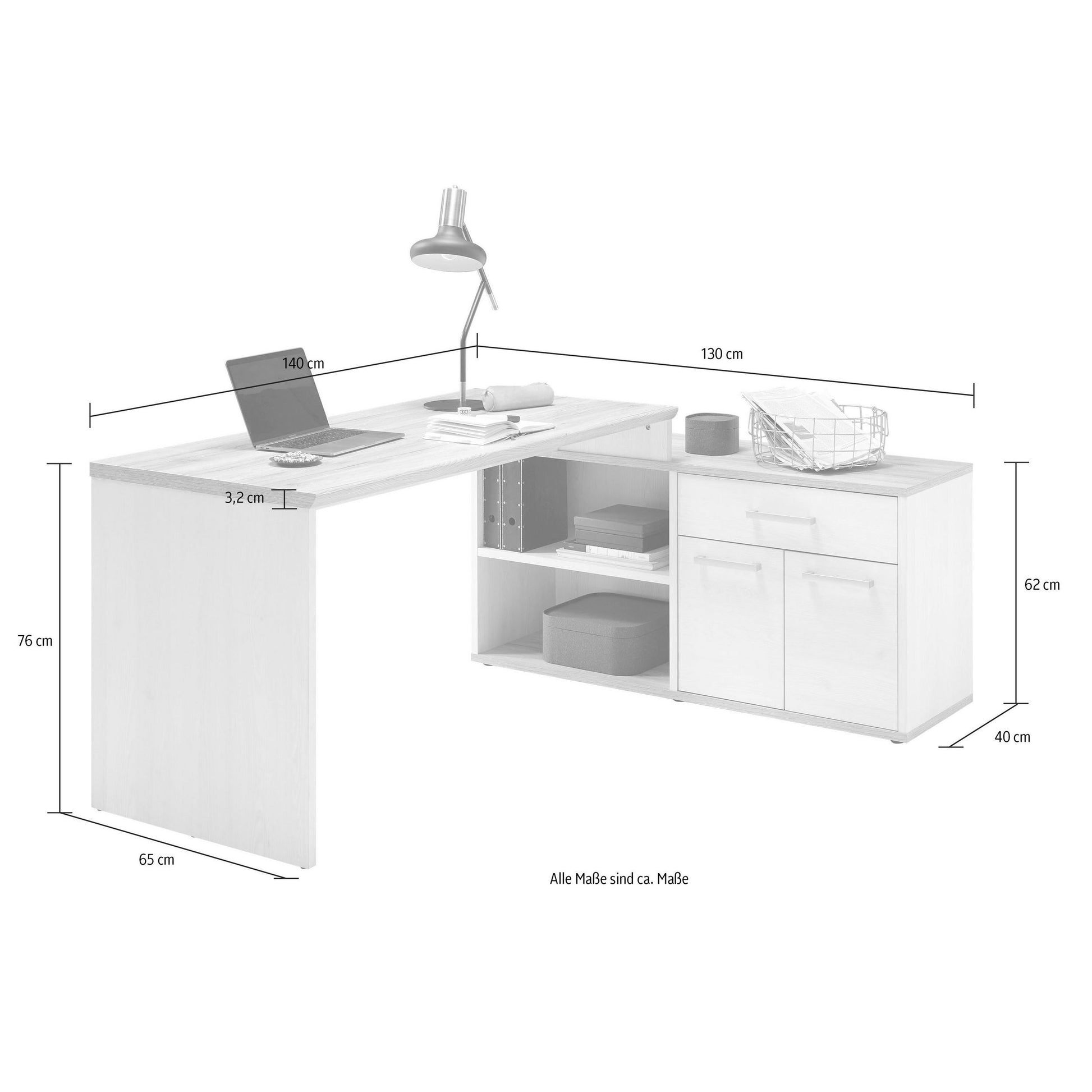 Eckschreibtisch Schreibtisch Romance ♻️
