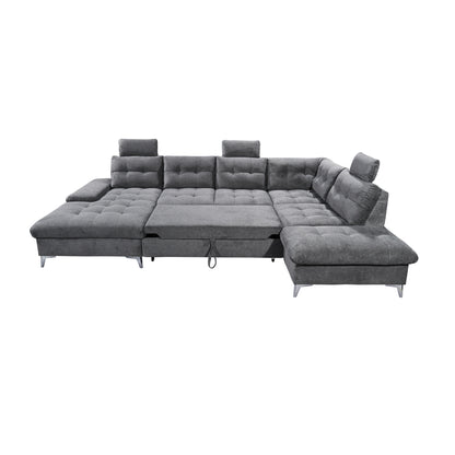 Wohnlandschaft Sofa U-Form Evora mit Schlaffunktion 🔶
