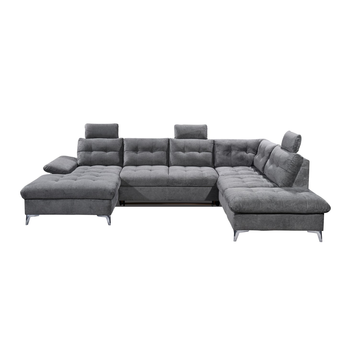 Wohnlandschaft Sofa U-Form Evora mit Schlaffunktion 🔶