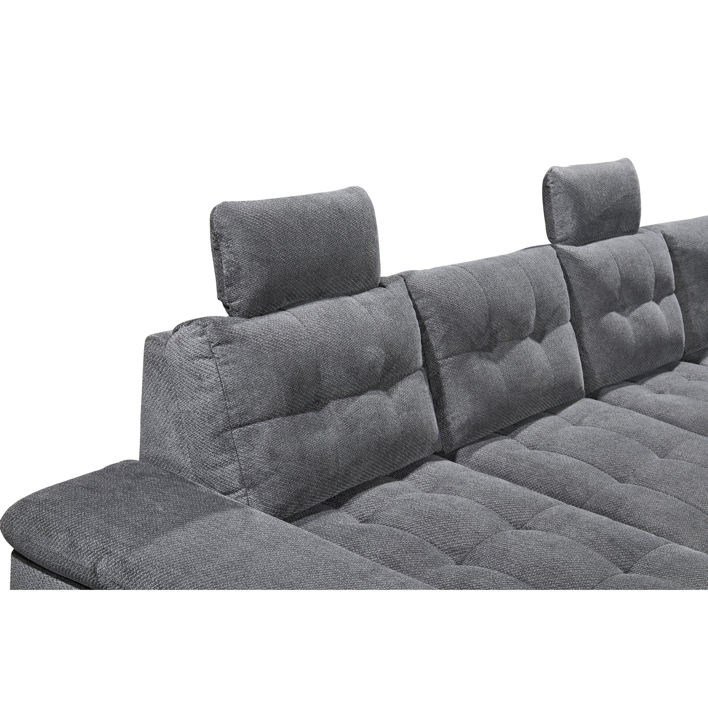 Wohnlandschaft Sofa U-Form Evora mit Schlaffunktion 🔶