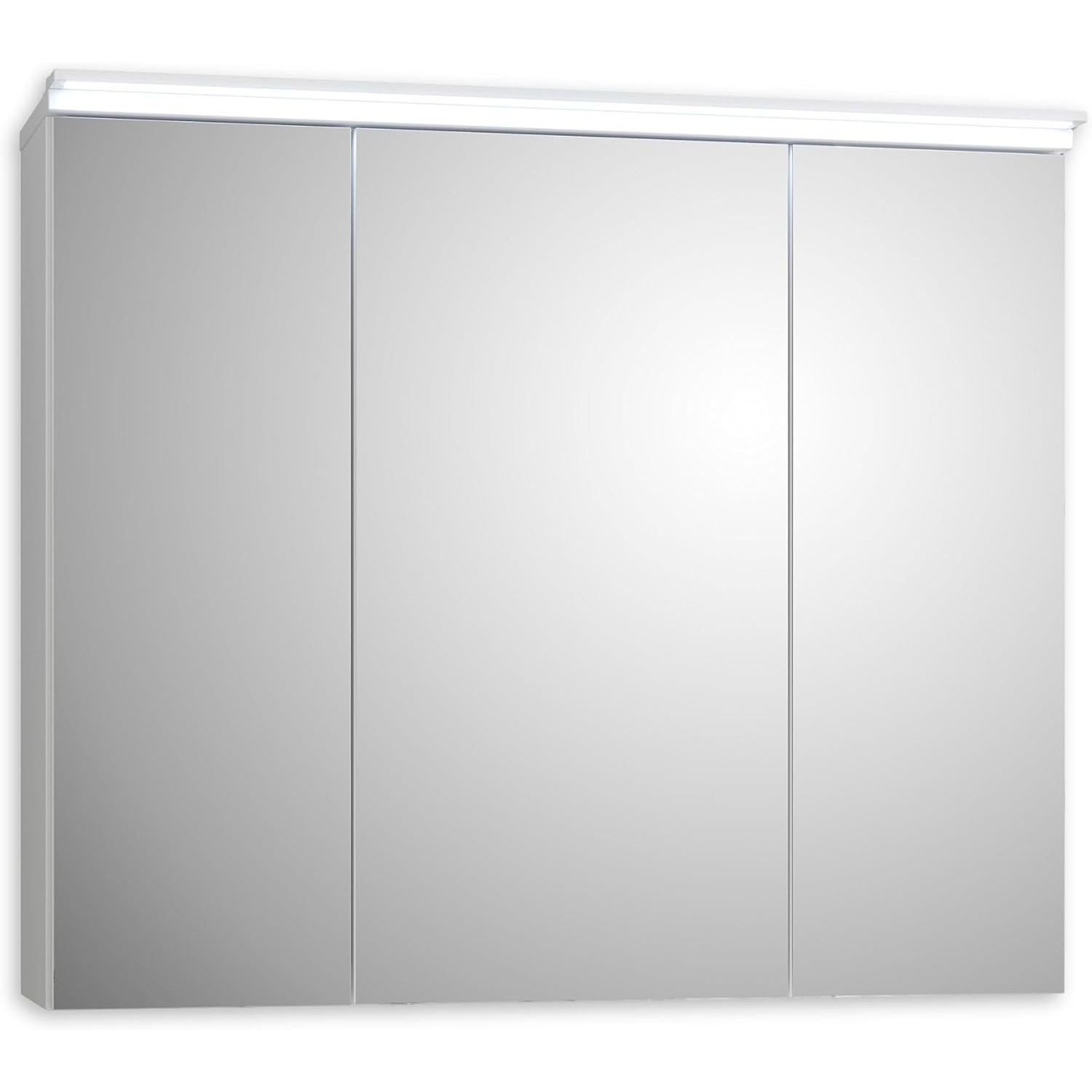 FOUR Spiegelschrank mit Beleuchtung 80 – Weiß ♻️