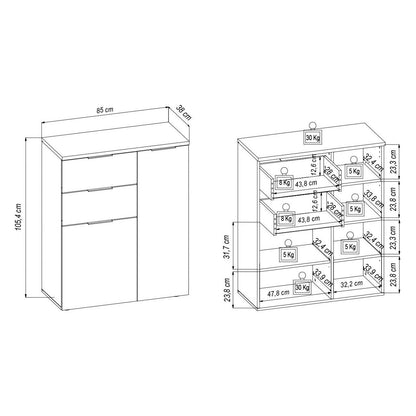 Garderobenschrank Schuhschrank Milan ♻️