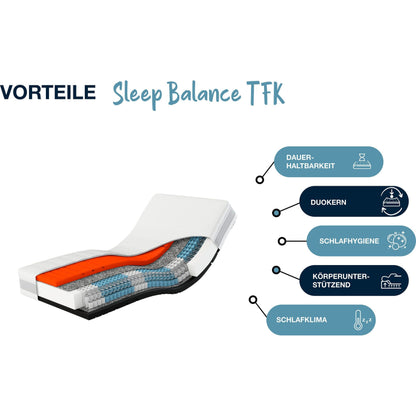 Hn8 Matratze B-Ware 7-Zonen-Taschenfederkern Sleep Balance TFK ca. 24 cm ♻️