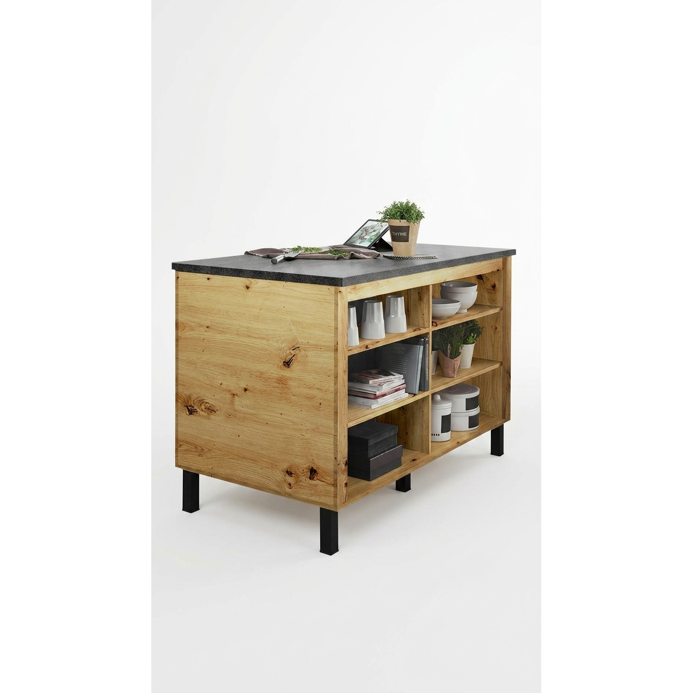 Küche CALGARY Kücheninsel I 140 – Artisan Eiche ♻️