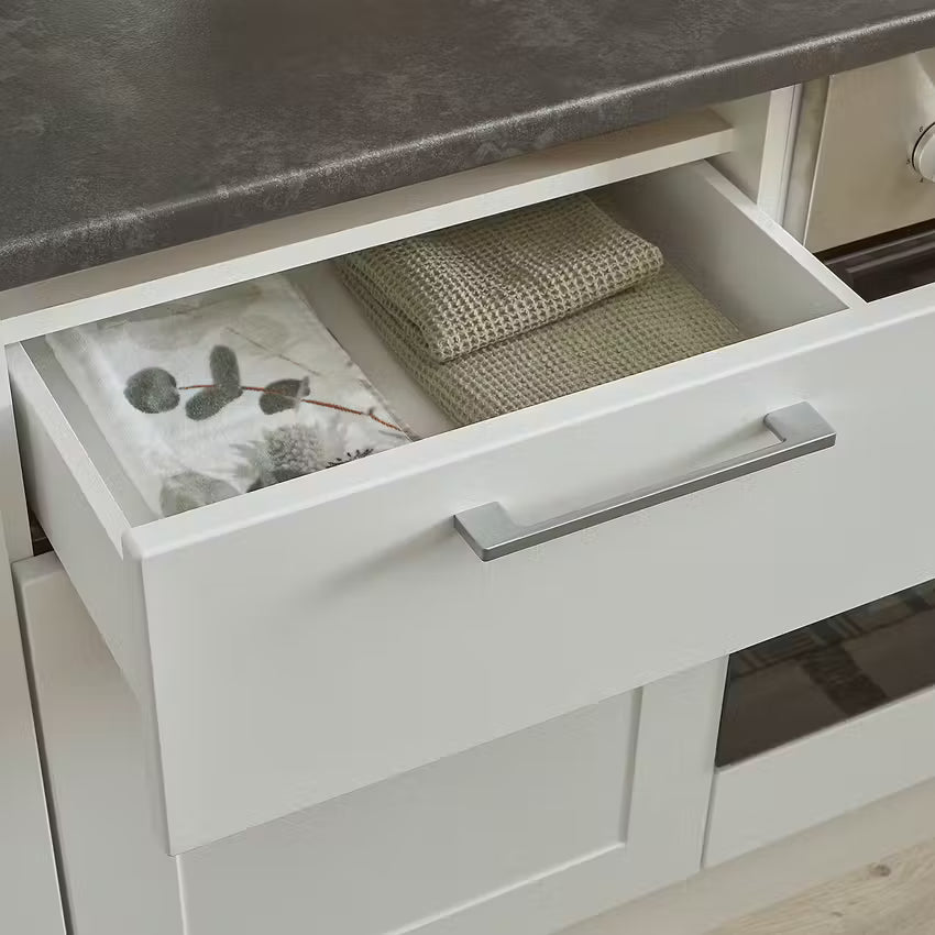 Küche Küchenblock B-Ware Eckküche komplett mit E-Geräte MARSEILLE Weiß ♻️