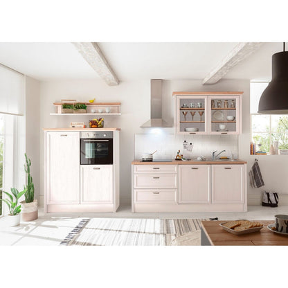 Küche Küchenblock B-Ware komplett mit E-Geräte Jasmin Pinie 344 cm ♻️