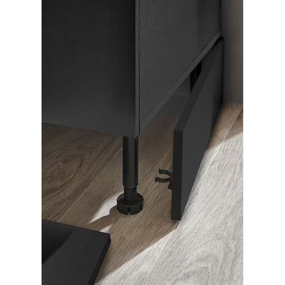 Küche Küchenblock B-Ware mit E-Geräte TURIN Schwarz ♻️