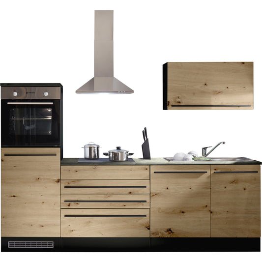 Küche Küchenblock JAZZ ohne E-Geräte in Eiche B-Ware ♻️