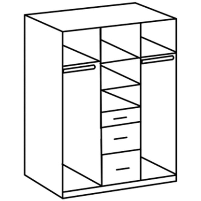 Kleiderschrank Drehtürenschrank Click 🔶