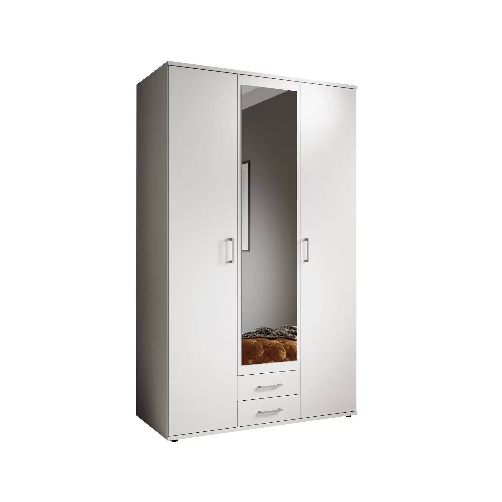 Kleiderschrank Drehtürenschrank Karl mit Spiegel 🔶