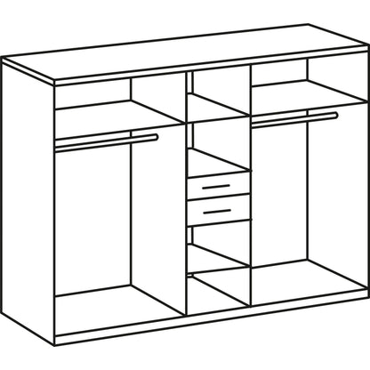 Kleiderschrank Drehtürenschrank Vanea 🔶