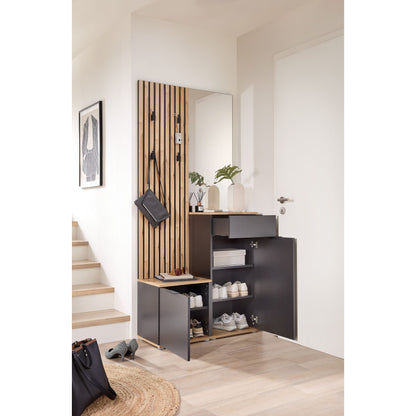 Kompaktgarderobe Garderobe Restposten Simple mit Spiegel ♻️