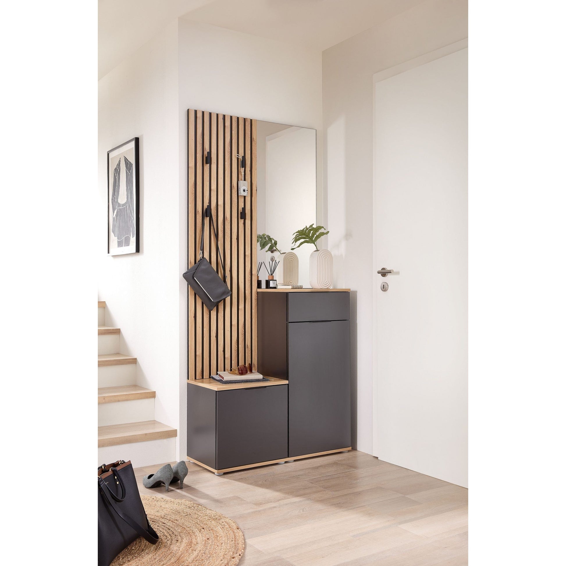Kompaktgarderobe Garderobe Restposten Simple mit Spiegel ♻️ 6