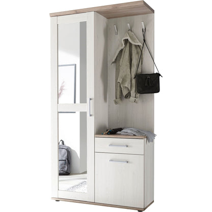 Kompaktgarderobe Garderobe Romance mit Spiegel ♻️