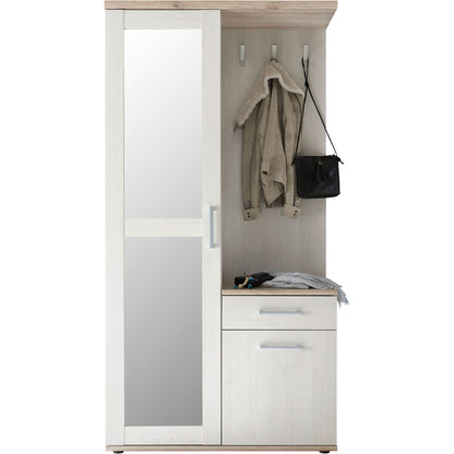 Kompaktgarderobe Garderobe Romance mit Spiegel ♻️