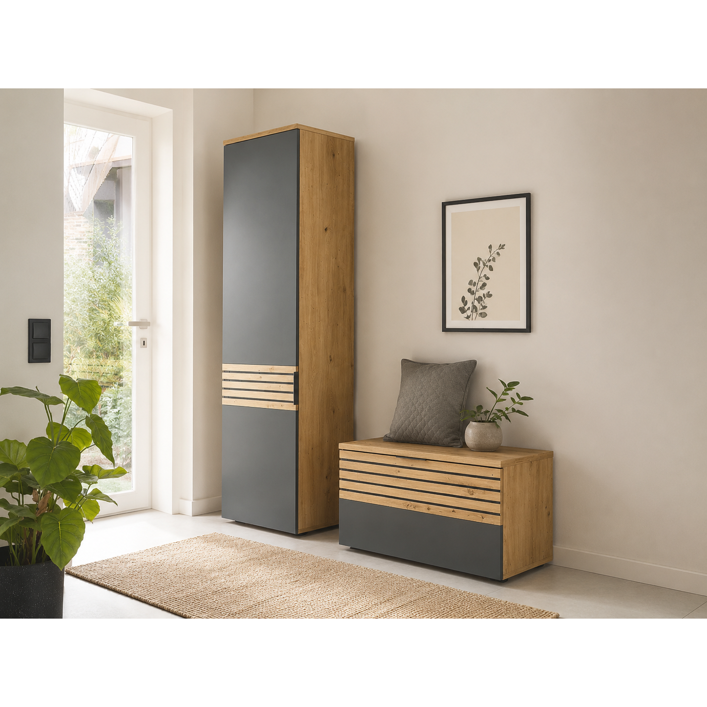 Kompaktgarderobe Garderoben-Set Mailand ♻️