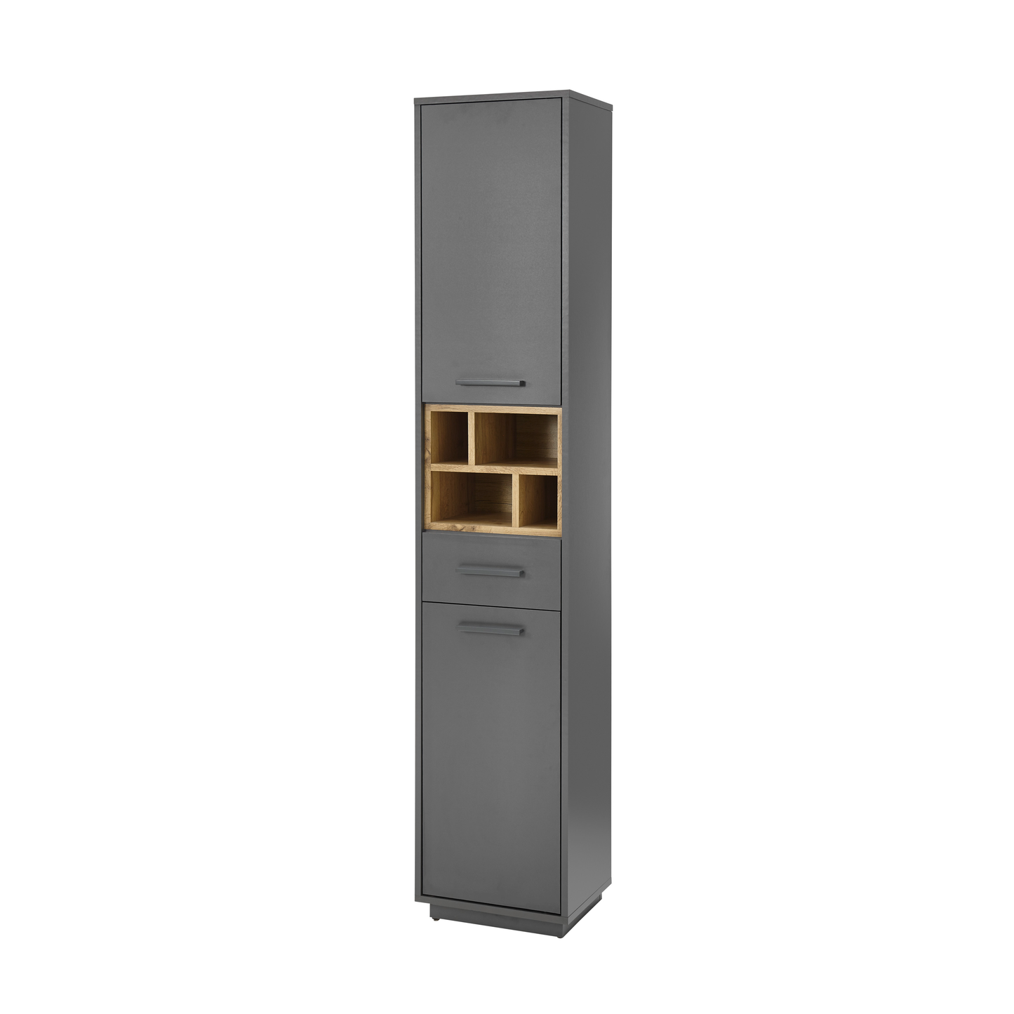 MILANO Hochschrank – Grafit / Grafit Abs. Wildeiche ♻️