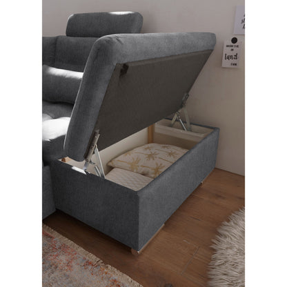 Wohnlandschaft Sofa U-Form Medan mit Schlaffunktion 🔶