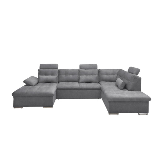 Wohnlandschaft Sofa U-Form Medan mit Schlaffunktion 🔶